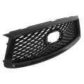 Front Grille Upper Gloss Black With Camera Hole Grill Mesh Replacement For 2019 2020 2021 2022 Qx50