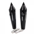 Hongk- 1 Spike 6 Rise Black Billet Handlebar Risers Compatible With Suzuki Kawasaki B01bn0gbks