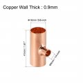 Uxcell 5 8-inch X 1 4-inch Copper Reducing Tee Pressure Pipe Fitting Conector For Plumbing Supply And Refrigeration 3pcs