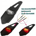 Universal Rear Fender Mount Led Brake Tail Light Lamp For Honda Yamaha Xt660r Xt660x Xt250 Yz250f Yz450f Custom Off-road