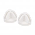 Plastic Wire Cube Connectors 23x23mm Grid Buckle Clip For Storage Shelving Cabinet Organizer White 32pcs 