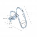 Uxcell Cross-connector Vertical Pipe Clip 8pcs Fit 1 25mm To 1-5 8 42mm Crossover Buckle Steel Cross Clamp For Greenhouse