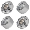 Silver Universal Wheel Center Caps 4 Piece 5c34-1a096-kd Hubcaps For Rims 5c34-1a096-zd 5c34-1a096-ke 5c34-1a096-ze Abs 
