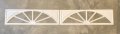 2 Amarr Wagon Wheel Long Panel Replacement Inserts For Garage Doors White Diy Curb Appeal 