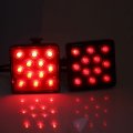 Universal Led Car Taillight Red Stop Brake Light Running Lamp For Trailer Truck Towing Pickup With Hitch Receiver Cover 12led