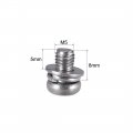 Uxcell M5 X 8mm Stainless Steel Phillips Pan Head Machine Screws Bolts Combine With Spring Washer And Plain Washers 5pcs