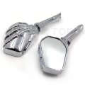 Httmt Mt333- Hand Skull Mirror Compatible With H-d Heritage Springer Sportster Dyna Glide Softail V Rod C