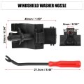 9pcs Front Windshield Wiper Washer Nozzle Spray Jet Kit 85381-12300 For Toyota Corolla Altis E140 2007-2013 Camry Xv40