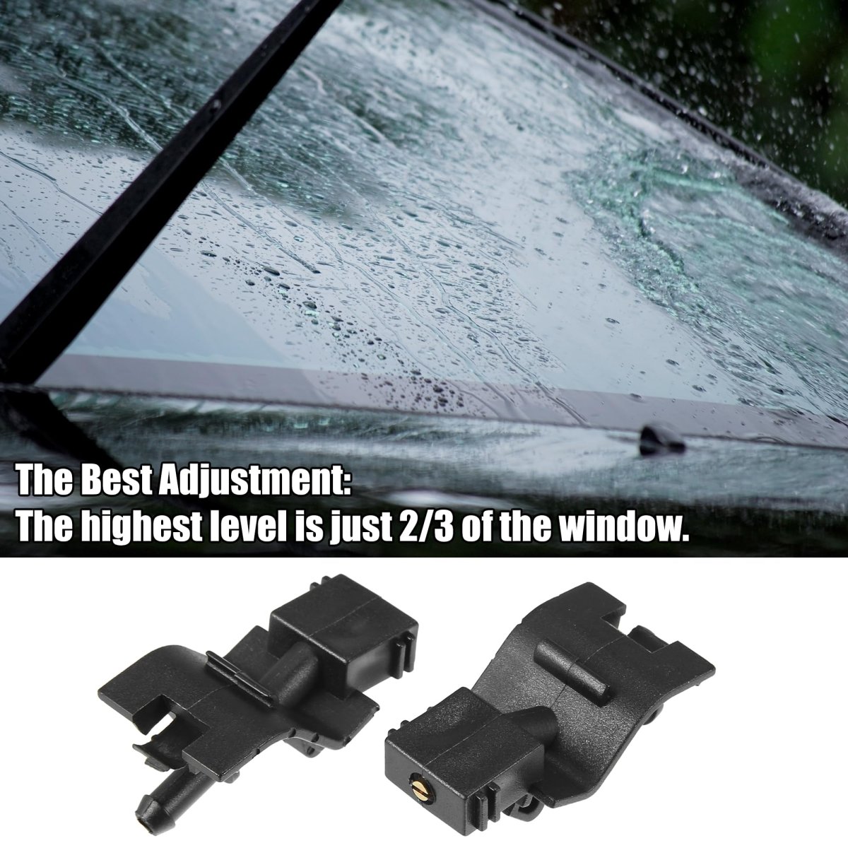 9pcs Front Windshield Wiper Washer Nozzle Spray Jet Kit 85381-12300 For Toyota Corolla Altis E140 2007-2013 Camry Xv40