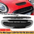 Front Hood Bonnet Scoop Vent Tirm For Mini Cooper S Jcw F54 F55 F56 Carbon Look Glossy Black Glossy