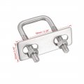 Uxcell Square U-bolts 1 25mm Inner Width 50mm Length M6 304 Stainless Steel U Bolt With Nuts Frame For Boat Trailer