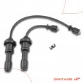 A-premium Ignition Spark Plug Wires Set Of 2 Compatible With Hyundai Santa Fe001-2004 Sonata 1999-2005 Kia Optima 2001-2005