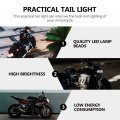 Favomoto Motorcycle Tail Light Lamp Supplies Brake Abdominal Accessories Directed