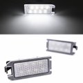 Nslumo Led License Plate Light Assembly For Fiat 500 2013-2019 Oem Replacement 6000k Xenon White 8-smd Error Free Tag