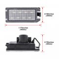 Nslumo Led License Plate Light Assembly For Fiat 500 2013-2019 Oem Replacement 6000k Xenon White 8-smd Error Free Tag