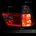 Auto Dynasty Compatible With Bmw E53 X5 Pair Smoked Lens Red Rear Tail Brake Corner Signal Light