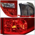 Auto Dynasty Compatible With Bmw E53 X5 Pair Smoked Lens Red Rear Tail Brake Corner Signal Light