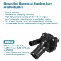 X Autohaux 902-1072 Engine Coolant Thermostat Housing Assembly Ford Ranger 04-06 Escape 05-08 For Transit Connect 10-13 4l5z
