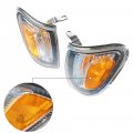 Gxywady 1 Pair Of Park Signal Corner Marker Lights With Electroplated Frame Replacement For 2001-2004 Toyota Tacoma