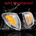 Gxywady 1 Pair Of Park Signal Corner Marker Lights With Electroplated Frame Replacement For 2001-2004 Toyota Tacoma