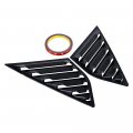Astradepot Compatible With Rear Window Quarter Side Vent Louvers Scoop Cover Ford Focus Se Sel St Rs Mk3 Hatchback Matte Black