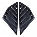Astradepot Compatible With Rear Window Quarter Side Vent Louvers Scoop Cover Ford Focus Se Sel St Rs Mk3 Hatchback Matte Black