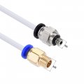Uxcell Pneumatic Ptfe Air Tubing Kit With M5 M8 Push To Connect Fittings For Hose Line Pipe 4mm Od 4m White
