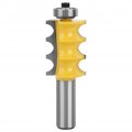 Triple Bead Molding Router Bit Trim Carbide 3 16 Radius 1 2 Shank Woodworking Tool 