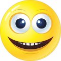 Stickertalk Happy Face Vinyl Sticker 4 5 Inches By 