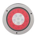 2x 4 In 16 Led Round Trailer Tail Lights Red White Lens Waterproof Clearance Side Marker Lamps For Truck Rv Bus Caravan And Atv 