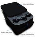 Custom Fit 2017 2020 Dodge Ram 1500 2500 3500 Black Neoprene Front Center Jump Seat Cover And Console Covers 3 Piece Set