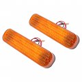 Hecasa 2pcs Led Flashing Amber Cab Light Ar60250 Compatible With John Deere Tractor 30 Series 2030 2630 4030 4230 4430 4630