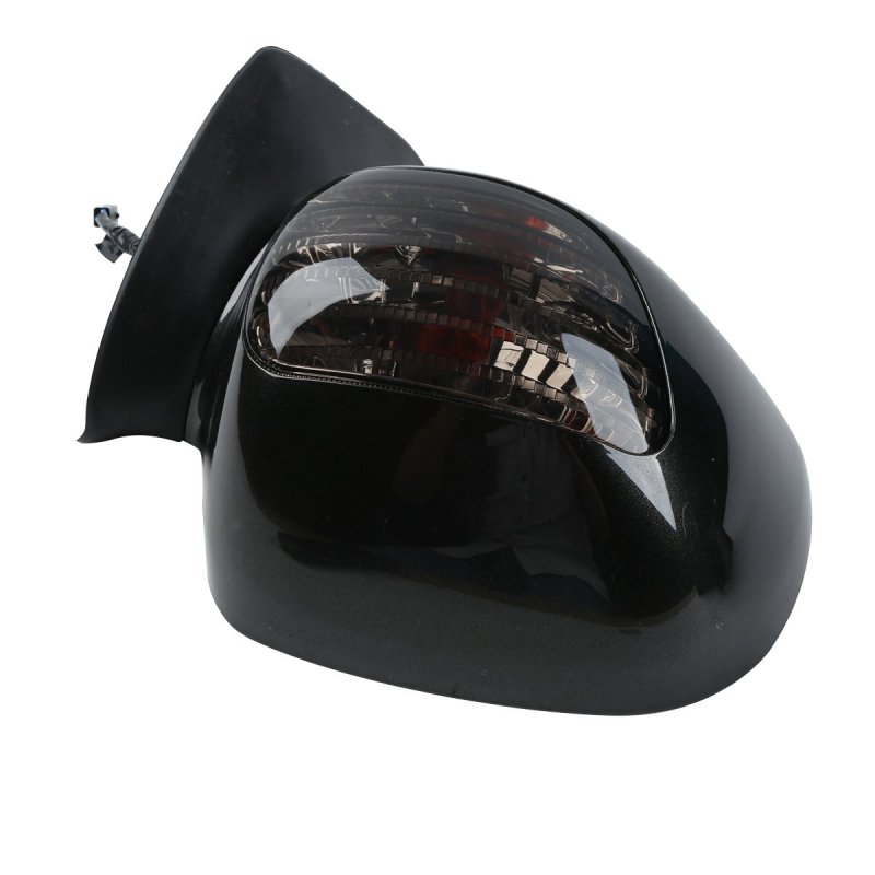 Green-l Motorcycle Black Rear View Mirrors With Turn Signal Lights Fit For Honda Goldwing Gl1800 2001-2017