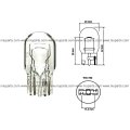 Niuparts 10 Pieces Pack 7443 Clear White Halogen Bulb