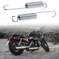 X Autohaux 2 Pcs Universal 110mm Length Motorcycle Brake Pedal Return Spring Side Kickstand Silver Tone Metal