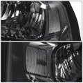Auto Dynasty Smoked Housing Clear Corner Headlgiht Lamps Tool Kit Compatible With Ford F-250 F-350 F-450 F-550 Super Duty 05-07