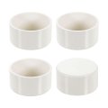 4pcs Pvc Pipe End Cap Fitting 3 Furniture Grade Plug Adapter Socket Fittings For Sewer Drain Connections Garden Diy White 