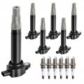 Ignition Coil Pack Spark Plug Fit For 3 5 4 0 V6 2006 2007 2008 2009 2010 Do-dge Charger Magnum Nitro Grand Caravan Challenger