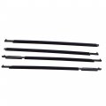 4 Pcs Door Outside Weatherstrip Trim Window Weather Stripping Seal Belt Moulding Replacement For Rav4 2009-2012