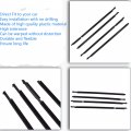 4 Pcs Door Outside Weatherstrip Trim Window Weather Stripping Seal Belt Moulding Replacement For Rav4 2009-2012