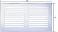 Crl 18 X 10 Clear Acrylic Mirror Grille 