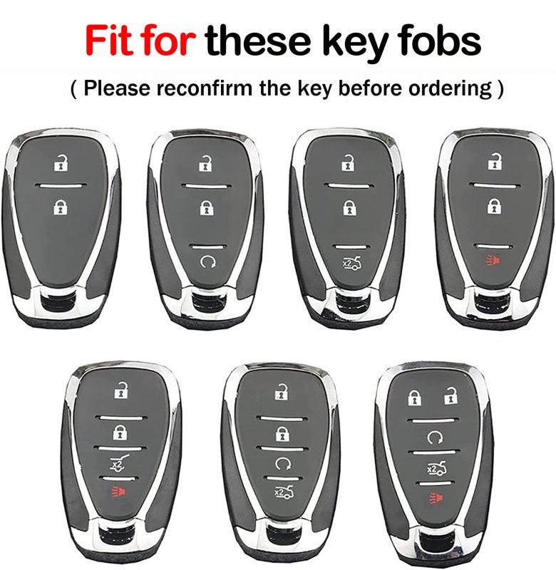 Xiyang Trade For Chevy Key Fob Cover Withchain Soft Tpu Full Protector Key Shell Case Chevrolet Malibu Camaro Equinox
