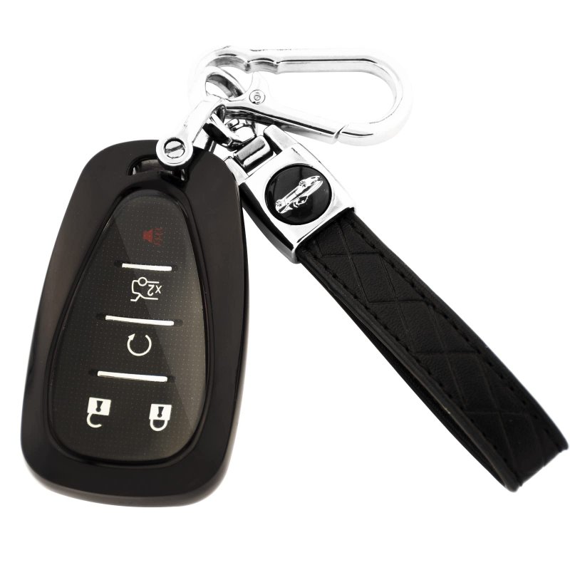 Xiyang Trade For Chevy Key Fob Cover Withchain Soft Tpu Full Protector Key Shell Case Chevrolet Malibu Camaro Equinox