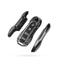 Real Carbon Fiber Smart Remote Keyless Key Fob Cover For Porsche Panamera Macan Cayenne Taycan Cayman Boster Targa Turbo 911