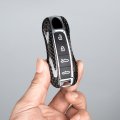 Real Carbon Fiber Smart Remote Keyless Key Fob Cover For Porsche Panamera Macan Cayenne Taycan Cayman Boster Targa Turbo 911
