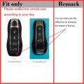 Real Carbon Fiber Smart Remote Keyless Key Fob Cover For Porsche Panamera Macan Cayenne Taycan Cayman Boster Targa Turbo 911