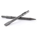 Tr Industrial Tr89101 Point And Flat Concrete Chisels For Electric Demolition Jack Hammer Silver 