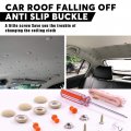 Car Roof Headliner Repair Kit 152 Piece Beige Rivets And Buttons With Red Push Pins Screwdriver For Most Vehicle Brands