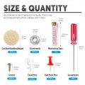 Car Roof Headliner Repair Kit 152 Piece Beige Rivets And Buttons With Red Push Pins Screwdriver For Most Vehicle Brands