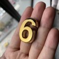 1 5 Inch Mailbox Numbers Self Stick Door Number Small Sign Stickers For Diy Craft Decor Gold -2 Set 